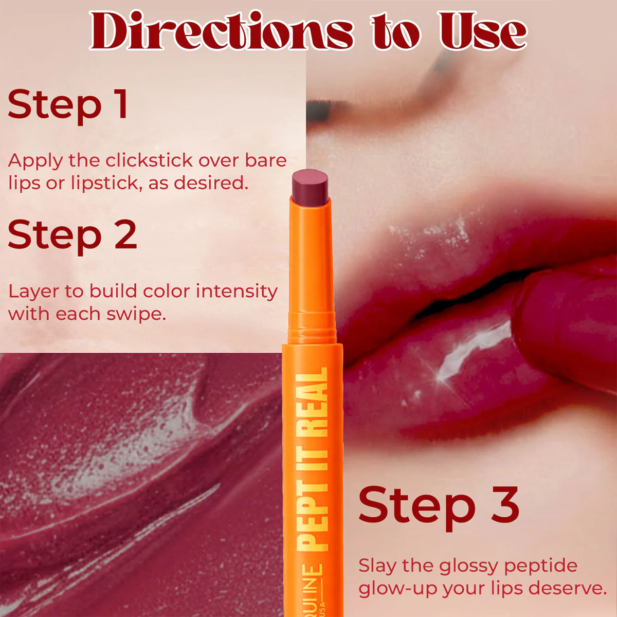 Jaquline USA Pept It Real Click Stick (2g) Berry On Blast 06 - Image 4