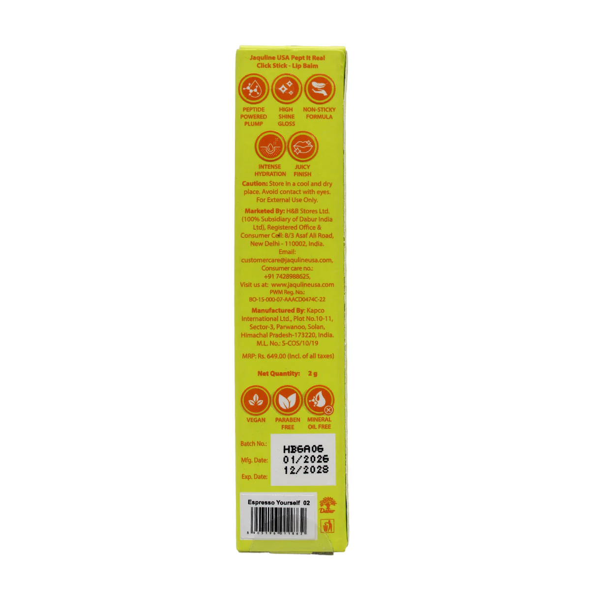 Jaquline USA Pept It Real Click Stick (2g) Espresso Yourself 02 - Image 8